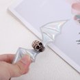 thumbnail image 4 of Unique Bargains 1 Pc Hair Clip Halloween Bat Wing Skull Hair Clips for Women Silver Tone, 4 of 5