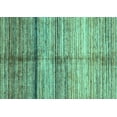thumbnail image 1 of Ahgly Company Indoor Rectangle Oriental Turquoise Blue Modern Area Rugs, 3' x 5', 1 of 4
