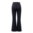 thumbnail image 5 of CHWGFWL Linen Pants for Women Women's Straight Leg Casual Pants Workout office Wide Leg High Waisted Trousers Palazzo Pants for Women Casual High Waisted Wide Leg Pants for Women(Black,M), 5 of 5