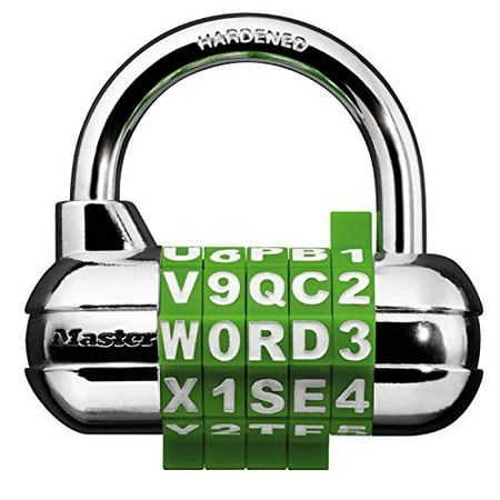 Master Lock 1534D Locker Lock Set Your Own Word Combination 