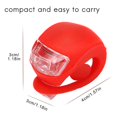 thumbnail image 3 of 3uds. Luz De Silicona Bicicleta Delantera Impermeable Accesorios De Bicicleta Rojo 2 Piezas, 3 of 4