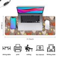 thumbnail image 5 of Long Mouse Pads for Desk,Brown Chicken Chick Egg Pattern Desk Mats on Top Of Desks, Desk Mouse Pad Extra Large with 3mm Non-Slip Base and Stitched Edge for Gaming,Office,Work,Home 31.5x11.8in, 5 of 5