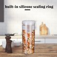 thumbnail image 4 of Food Storage Container Rice Grain Organizer Transparent Stackable Bottle Home Kitchen Sealable Bin  2800ml, 4 of 11