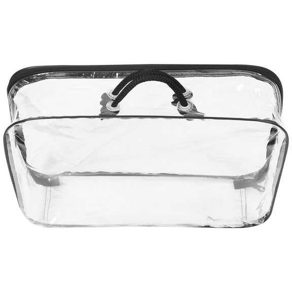 Minkissy Clear Toy Organizer Bag Toy Storage Bag PVC Moistureproof Households Travel 1Pack