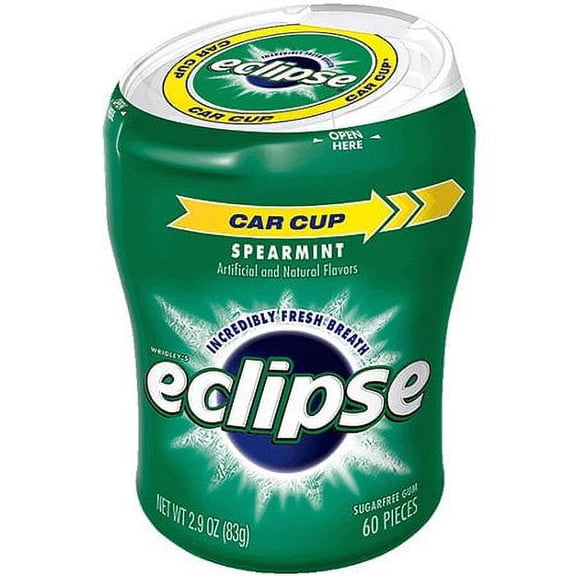 Eclipse Sugar Free Spearmint Gum 2.9 oz (Pack of 32)