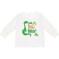 thumbnail image 3 of Inktastic I'm a Big Bro Dinosaur Boys Brother Announcement Boys Long Sleeve Toddler T-Shirt, 3 of 5