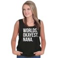 thumbnail image 4 of Worlds Okayest Nana Grandmother Funny Tank Top Tee Shirt Women Brisco Brands S, 4 of 6