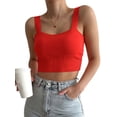thumbnail image 2 of VISgogo Camisola de punto sin mangas de color sólido sin mangas de verano para mujer VISgogo moda, 2 of 5