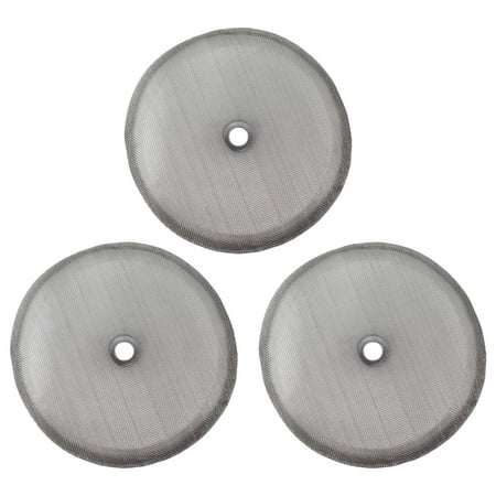 

HMPEAIIY 3Packs French Replacement Filter Mesh Screen Coffee Filters Reusable Stainless Steel Mesh Filter For 8 Cup/ 34 OZ/ 1000 Ml French Coffee Tea Kitchen Farm Strainer Food Disposer