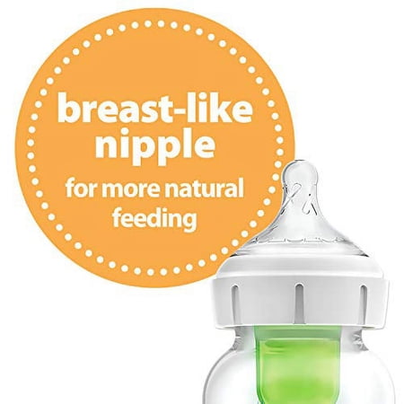 Dr. Brown's Options  Wide-Neck Baby Bottle, 5 Ounce, 4 Count