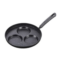 Btomtd Iron Grill Pan with Cool Touch Handle Hanging Storage for Camp and Home Stove Griddle Skillet, B