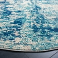 thumbnail image 3 of SAFAVIEH Madison Flowers Vintage Abstract Area Rug, Ivory/Turquoise, 6'7" x 6'7" Round, 3 of 8