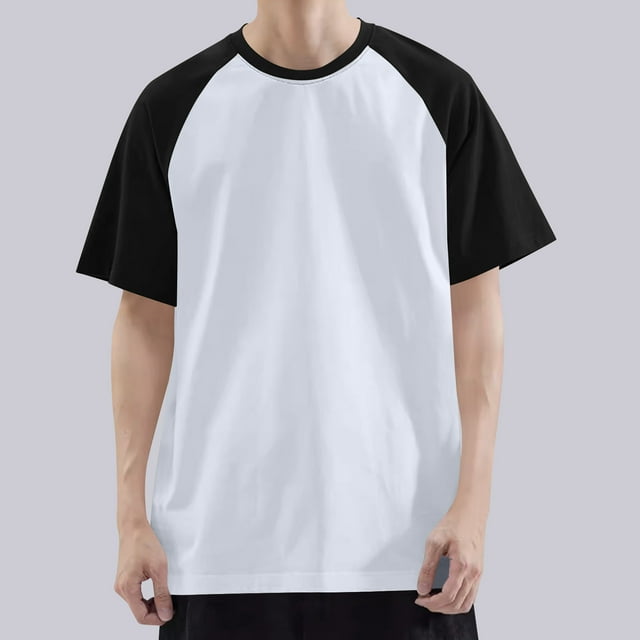 pstuiky camisetas para hombre, Camiseta informal de manga corta con cuello redondo y solapa de color liso para hombre camisas casuales para hombre xl