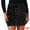 Black, variant on DARING DIVA Sequin Skirt for Women's High Waist Stretchy Velvet Bodycon XS Pink