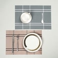 thumbnail image 4 of Sunjoy Tech Plaid Placemat Modern Waterproof Heat Resistant Non slip Heat Insulation Dishwasher Safe Rectangle Dining Table Decoration Pad Kitchen Supplies, 4 of 7