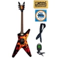 thumbnail image 2 of Dean DIMEBAG Dime O Flame Guitar, Floyd Rose, FREE STRINGS TUNER STRAP CLOTH ,DBDF PACK, 2 of 11