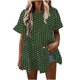 thumbnail image 1 of Blusa de manga corta de verano con cuello redondo para mujer a la moda, camisetas con estampado informal Fridja  bn6971, 1 of 1