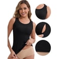 thumbnail image 3 of DARING DIVA Women's Breastfeeding Scoop Neck Undershirts Tank Tops L Black, 3 of 6