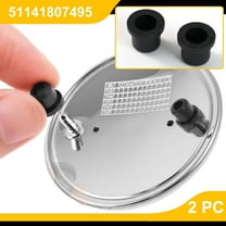 2 Pcs Bonnet Rubber Hood Boot Trunk Emblem Badge Roundel Grommet For BMW 3 E36
