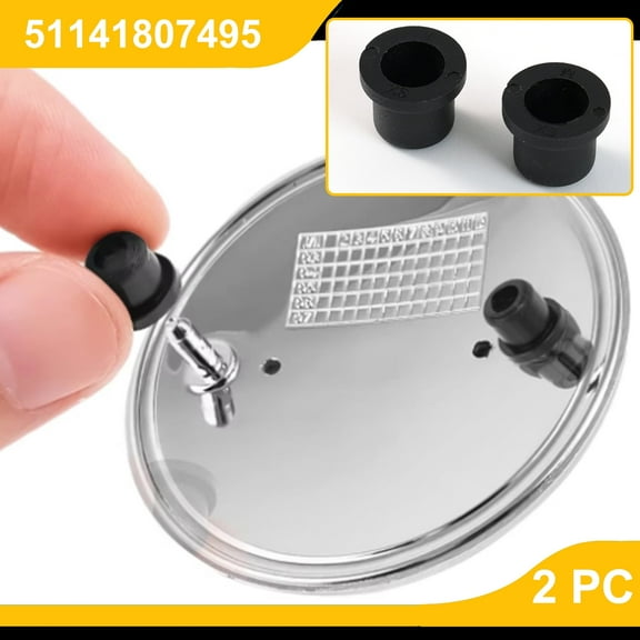 2 Pcs Bonnet Rubber Hood Boot Trunk Emblem Badge Roundel Grommet For BMW 3 E36