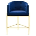 thumbnail image 6 of Savour Tufted Performance Velvet Counter Stool Set of 2, Navy, 6 of 9