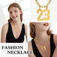thumbnail image 4 of Collares con número de Jersey Vnox para hombres y mujeres, colgante de inspiración para atletas personalizados, deportes, béisbol, baloncesto, equipo de fútbol, 4 of 4