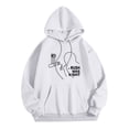 thumbnail image 5 of MHFRRA Sudadera con Capucha para Un Uso Cómodo y La Expresión de Ideas Blanco, 5 of 5