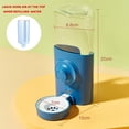 thumbnail image 5 of Dispensador de agua para conejos, 600 ml, bebedero colgante para conejos, botella de alimentación automática para cobayas, alimentador antigoteo para hámster, para conejo, chinchilla, cobaya, erizo, hurón (azul) JM, 5 of 5