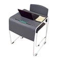 thumbnail image 2 of LUXOR - STUDENT-STK1PK Luxor Lightweight Stackable Student Desk and Chair Slate Gray / White, 2 of 5