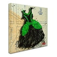 thumbnail image 3 of Trademark Fine Art "Black n Green Swirls" Canvas Art by Roderick Stevens, 3 of 4