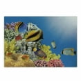 thumbnail image 1 of Ocean Cutting Board, Coral Colony on a Reef Top in Red Sea Egypt Exotic Fishes Aquatic Underwater Life, Decorative Tempered Glass Cutting and Serving Board, Small Size, Multicolor, by Ambesonne, 1 of 1