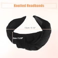thumbnail image 5 of Unique Bargains Knotted Headbands Solid Colors Top Knot Headbands Elastic Headbands for Women Black, 5 of 7