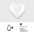 thumbnail image 3 of Tree Nest Bauble Plastic Heart Hanging Christmas Tree Ornament, Clear, Single Ornament, 3 of 3