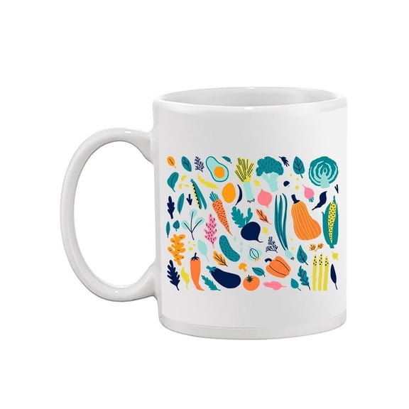 Vegetables Doodles  Mug Unisex's -Image by Shutterstock
