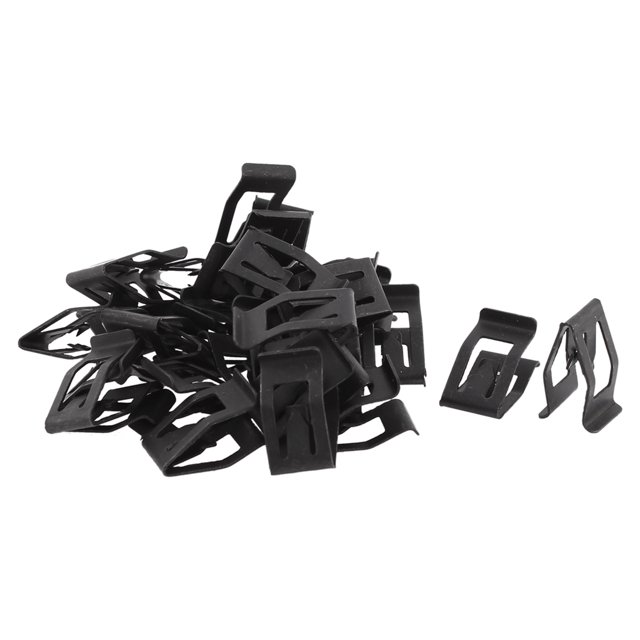 30Pcs Metálico Grapa para Panel Tablero Salpicadero Borde Clip 18x10mm