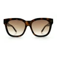 thumbnail image 4 of Womens Floral Star Metal Stud Jewel Arm Boyfriend Horn Rim Rectangle Sunglasses Tortoise - Brown, 4 of 8