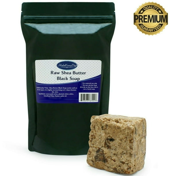 Raw African Black Soap + SHEA BUTTER Organic Unrefined 100 Pure