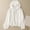 White, variant on Sentmoon Womens Athletic Tops Quick Dry Long Sleeve Tops for Women Solid Color Hooded Neck Soft Regular Fit Fishing Shirts for Fishing and Outdoor XL