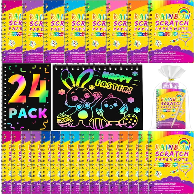 Kit de manualidades Party Favors Pigipigi para niños Rainbow Scratch