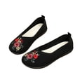 thumbnail image 6 of Norvail Non-Slip Soft Sole Comfortable Embroidered Flyknit Breathable Single Shoes for Middle-Aged and Elderly Women, Lightweight Walking Shoes with Cushioned Insole, Easy Slip-On Design, 6 of 6
