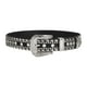 thumbnail image 1 of Cinturón con diamantes de imitación para mujer, hebilla de punta de Metal, cinturón a la moda, cinturones con correa para la cintura, cinturón de negro, 1 of 8