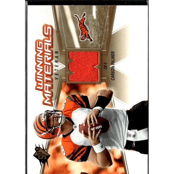 2006 SPx Winning Materials Carson Palmer WMV-CP Memorabilia Jersey Patch Cincinnati Bengals Cincinnati Bengals NFL Football Trading Card