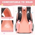 thumbnail image 4 of DAKIMOE School Backpack for Teens Cute Girlish Middle High School Bookbag Large Capacity Lightweight Waterproof Daypack for College Students, Black and Pink, 4 of 7