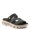 BLACK, variant on Women's GALVANESA Slides – Adjustable Hook and Loop Wedge Sandals with Anatomic Footbed and Sporty Outsole