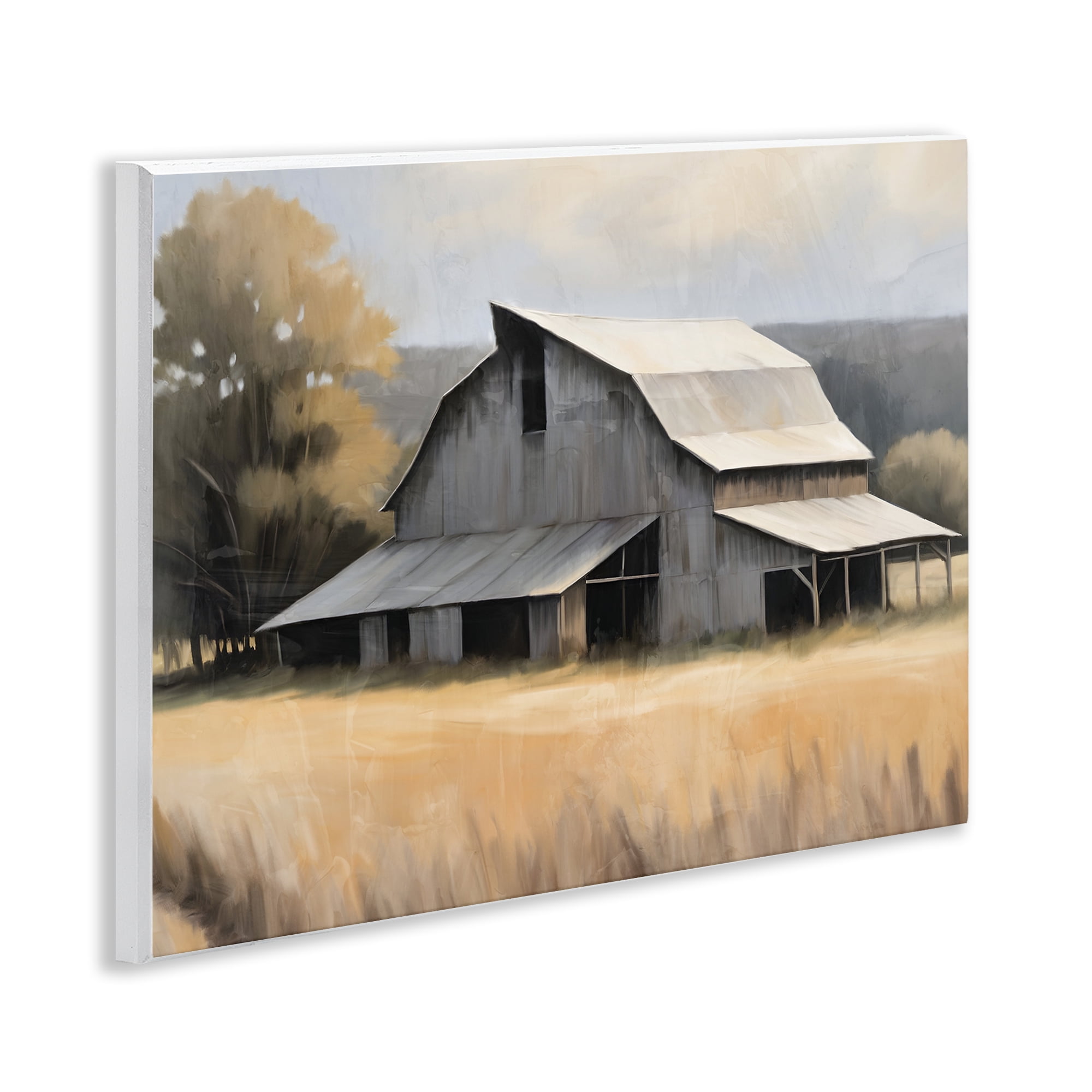 Stupell Industries In The Field Farm Structure Wall Plaque Art, design by Kim Allen