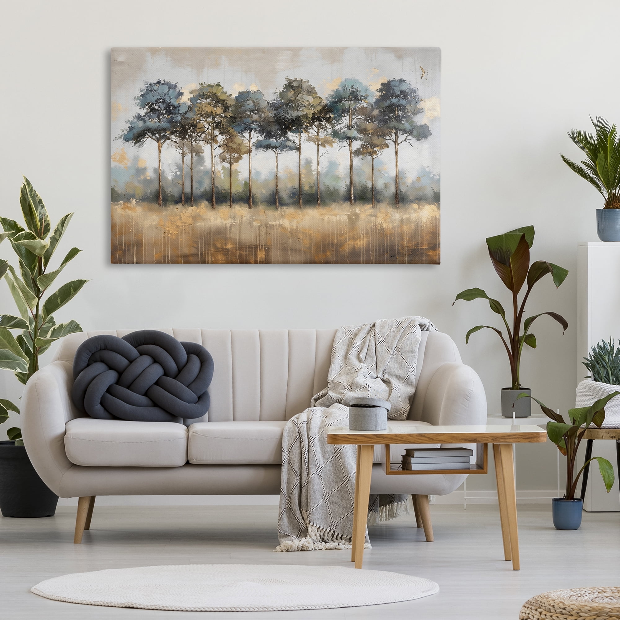 Stupell Industries Green & Blue Forest Grove Canvas Wall Art, design by Creative Studio