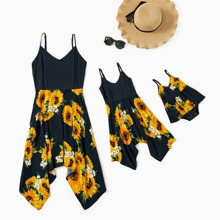 mommy and me matching sunflower outfits