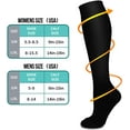 thumbnail image 7 of 6 Pairs Compression Socks for Women and Men, Reliable Support for Running, Athletic, Travel, L/XL, 7 of 7