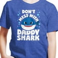 thumbnail image 3 of Baby Shark - Don't Mess With Dadday Shark - Toddler And Youth Short Sleeve Graphic T-Shirt, 3 of 6