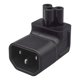 thumbnail image 2 of Adaptador De Corriente 2xIEC320 C14 A IEC320 C5 Conector PVC Para Fuente De Alimentación Con Altavoz Activo, 2 of 8